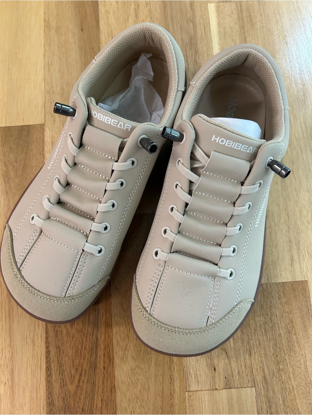 HOBIBEAR Women’s Casual Sneakers in Beige